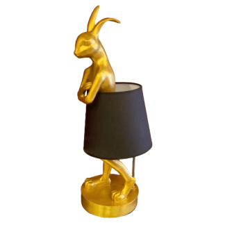 AB133-02 TAVŞAN ABAJUR-SİYAH ŞAPKALI