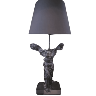 AB139-02 MELEK ABAJUR-SİYAH ŞAPKALI