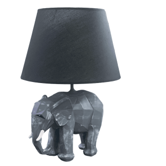 AB143-03 FİL ABAJUR-ŞİYAH ŞAPKALI