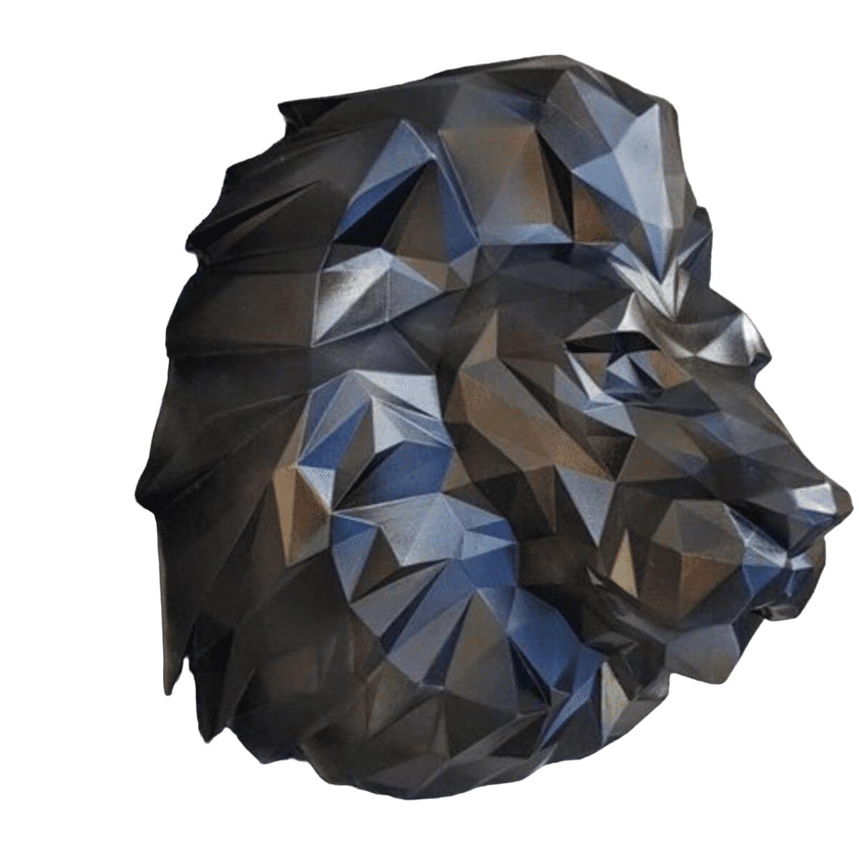 DD162-02 KÜBİK ASLAN BAŞI DUVAR DEKORU