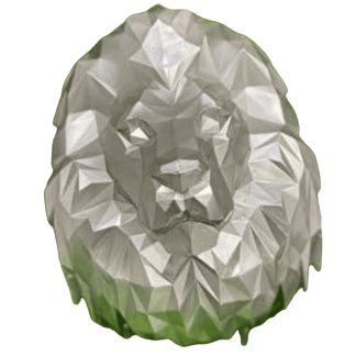 DD162-06 KÜBİK ASLAN BAŞI DUVAR DEKORU