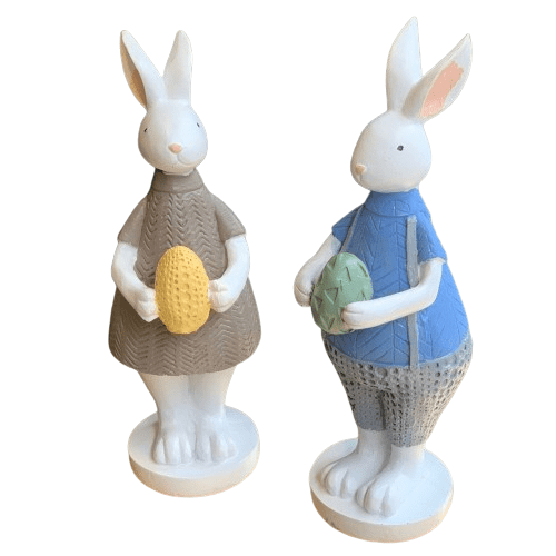 HS276-14 İKİLİ TAVŞAN DEKOR
