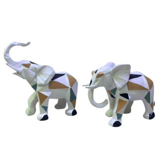 HF515-01 İKİLİ KÜBİK FİL DEKOR