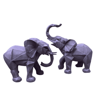 HF515-02 İKİLİ KÜBİK FİL DEKOR