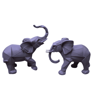 HF515-03 İKİLİ KÜBİK FİL DEKOR