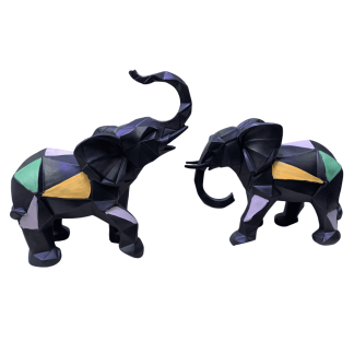 HF515-06 İKİLİ KÜBİK FİL DEKOR